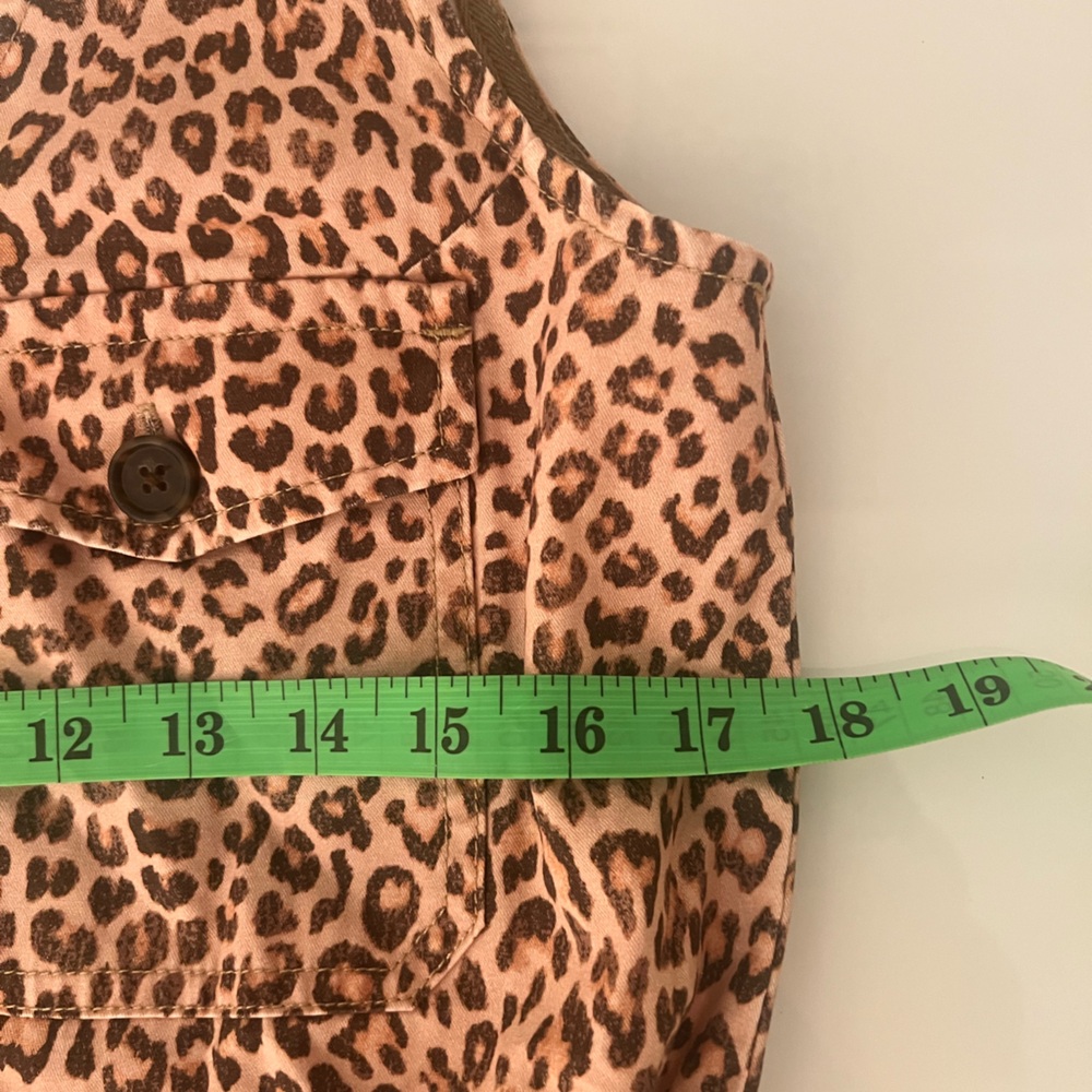 NWOT / J.Crew Norwood dress in leopard cozy chino - Picture 4 of 6